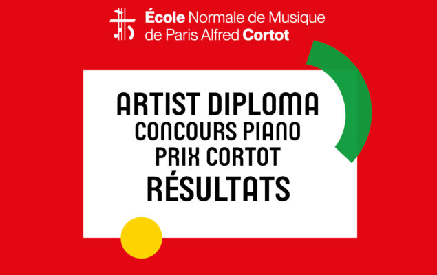 Résultats des concours pour l’Artist Diploma