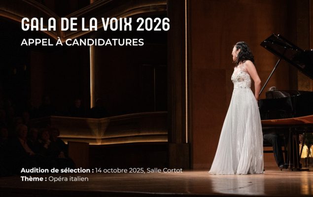 Gala de la Voix 2026 : Appel à candidatures !