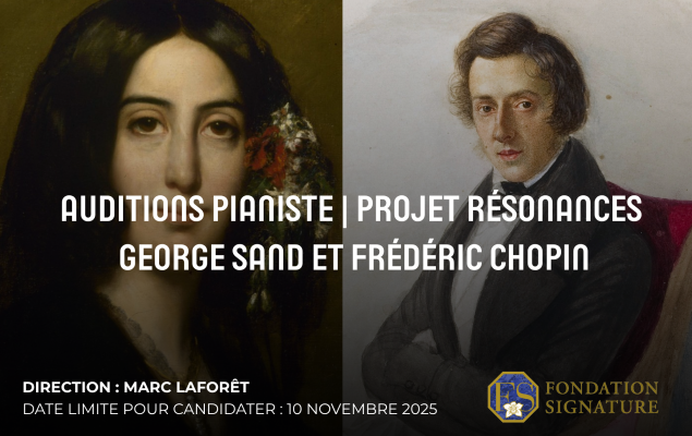 Auditions pianistes – Résonances George Sand et Chopin