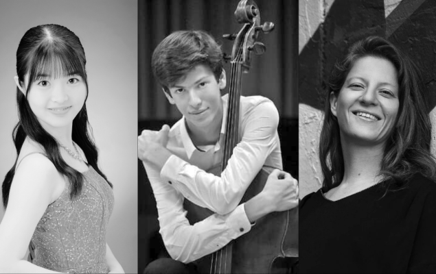 Ran Sakai, piano, Esteban Jimenez Suarez, violoncelle & Flore Merlin, piano