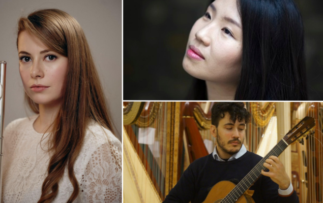 Chiara CARAMIA, flûte, Yuri KANG, piano & Gabriele IMBESI, guitare 